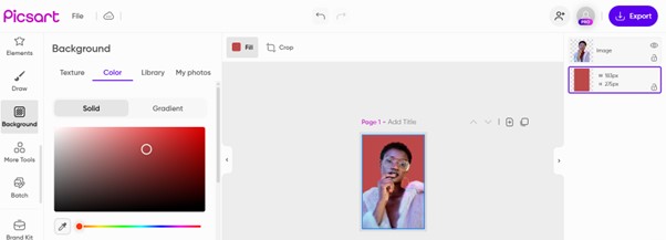 Picsart photo editing