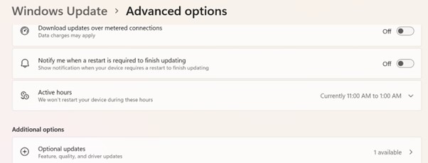 Advanced Options