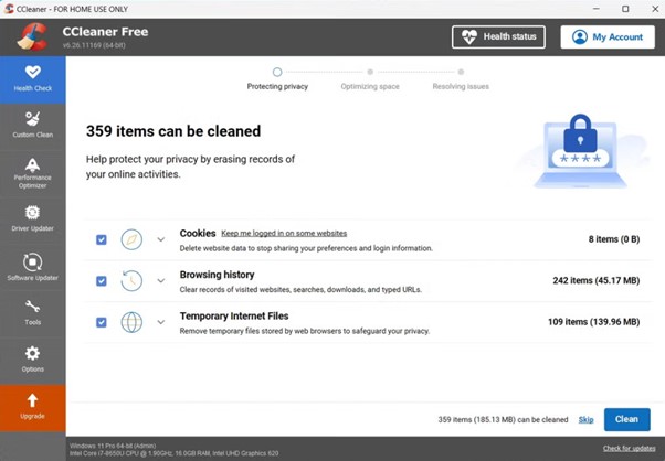 CCleaner for Windows 11