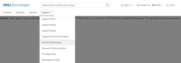 Dell website