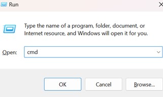 Windows Run Dialogue Box