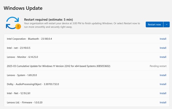 Windows update to download drivers