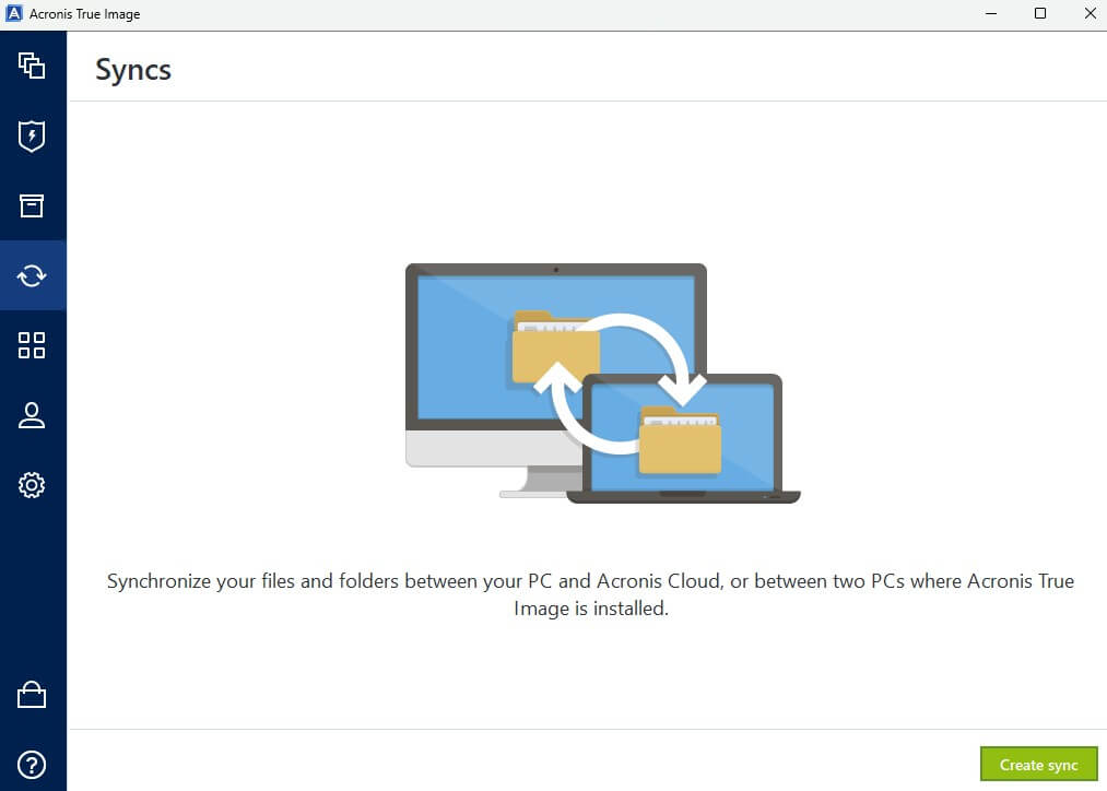 acronis true image sync