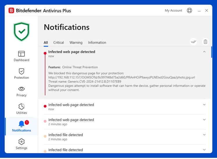 Bitdefender top tools to check malware