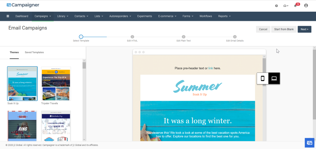 campaigner best bulk email tool