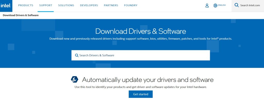 download driver from website