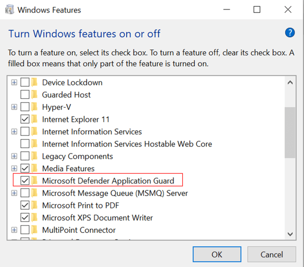 enable application guard
