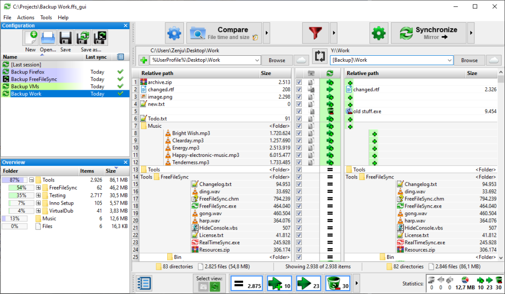 free file sync mac backup