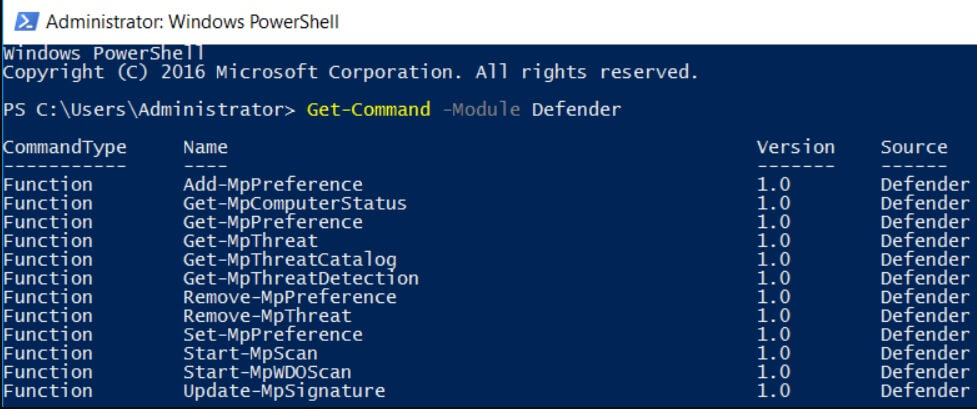 remove mp threat powershell