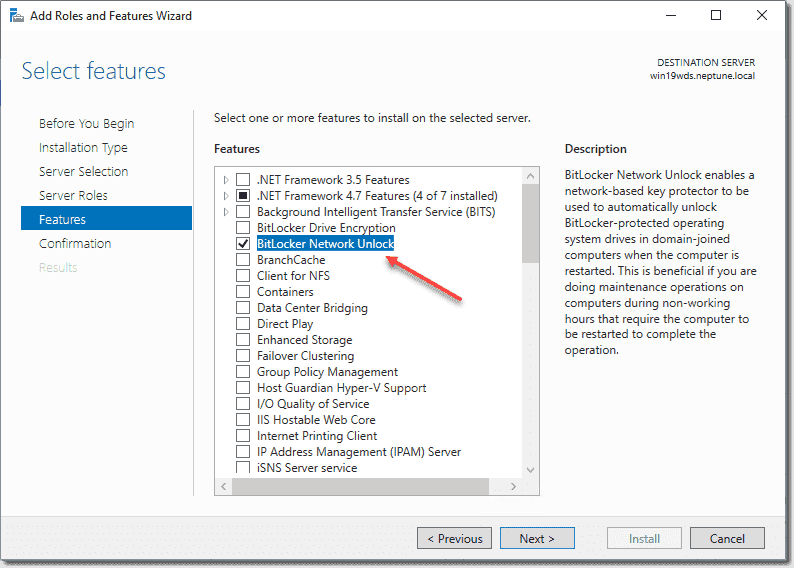 setup network unlock