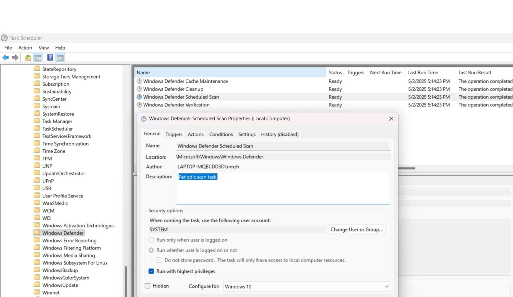 task scheduler triggers