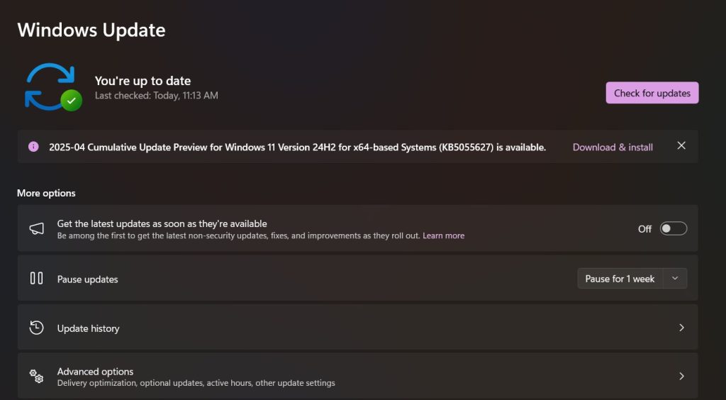 update windows os