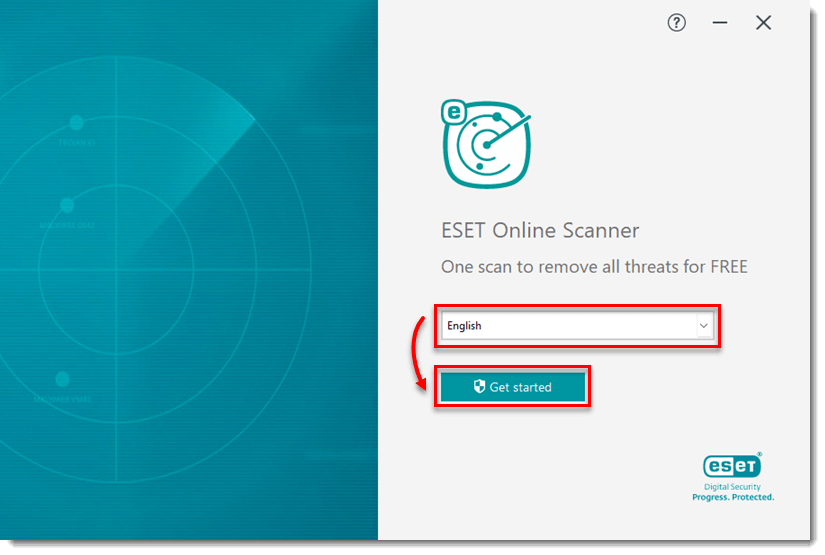 ESET online scanner