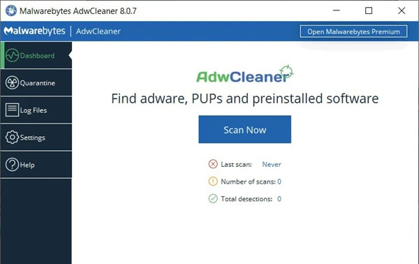 adw cleaner malicious software removal tool