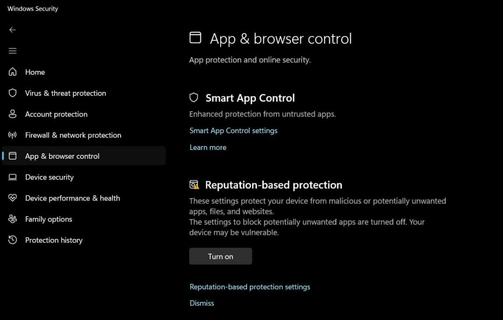 app and browser control