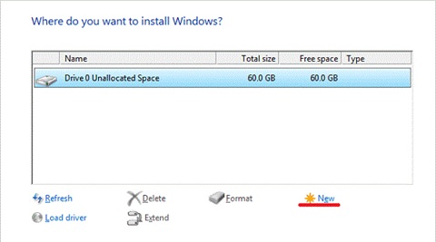 boot from windows installation media