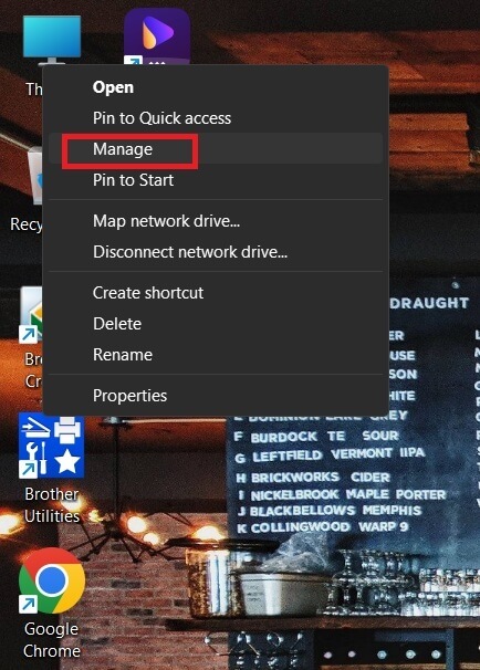 open disk management this pc