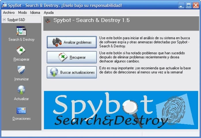 spybot search and destroy malicious software