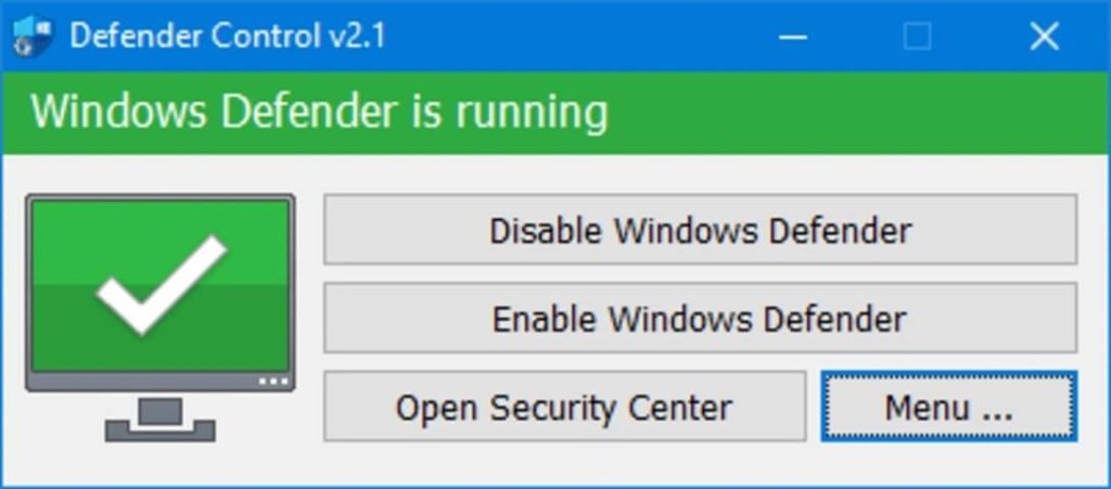 use defender control tool