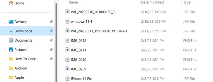 clean the downloads folder windows pc