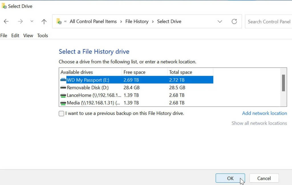select drive