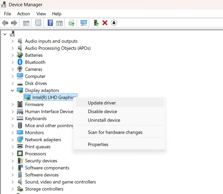 update device drivers