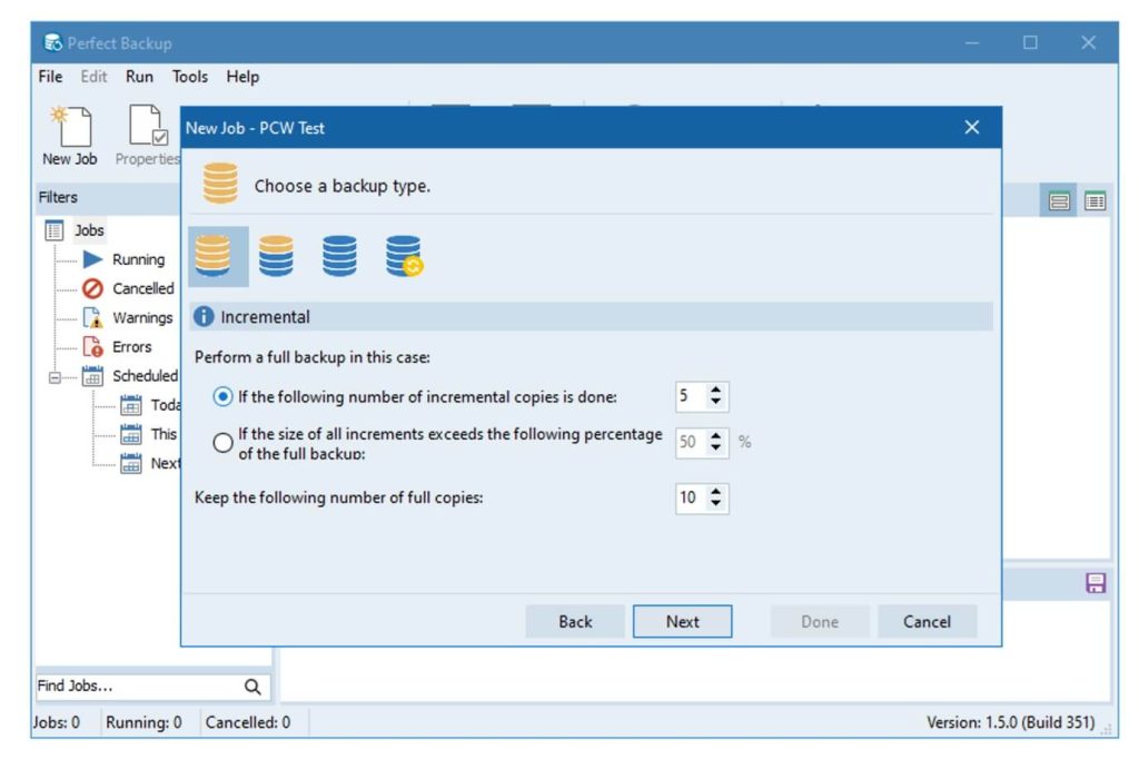 use third party backup tool