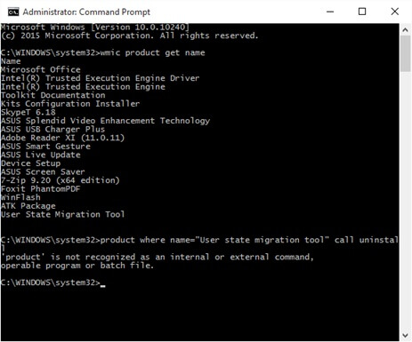 use wmic command windows pc